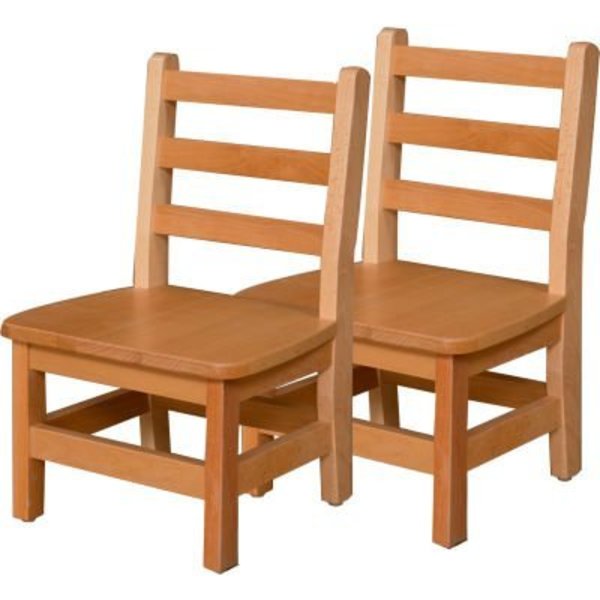 Wood Designs 10" Seat Height Hardwood Chair, Carton of Two WD81002